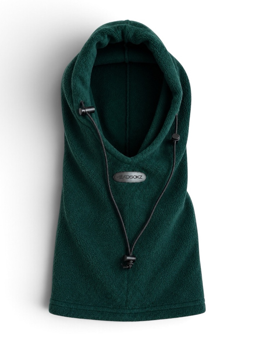 Headsokz Vintage Polartec Fleece Balaclava Hood Neck Warmer Forest Green O/S